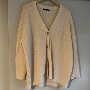Jenni kayne cashmere cocoon cardigan ivory size M